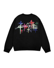 Cross Star Letter Print Sweatshirt